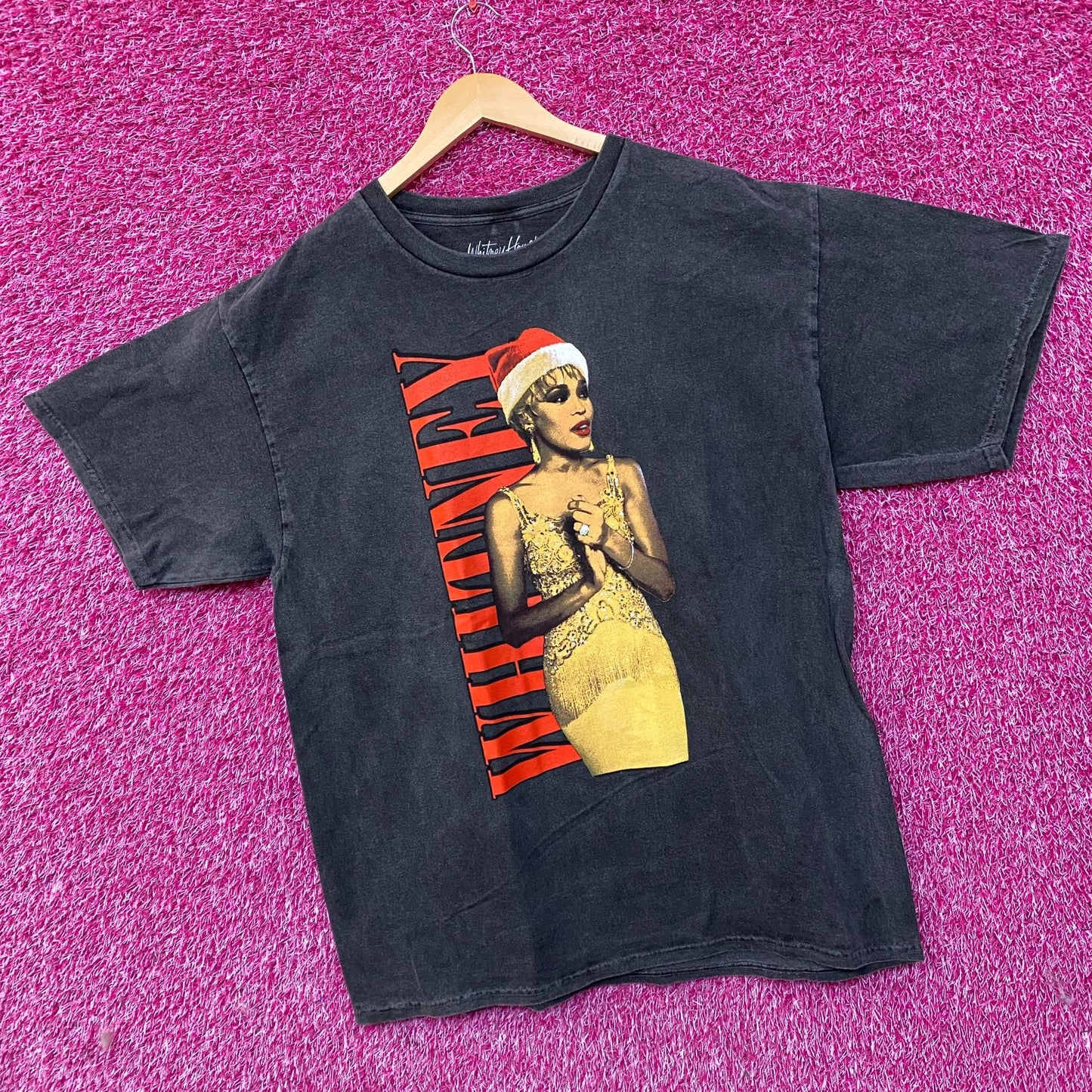 Whitney Houston One Wish For Christmas T-Shirt Large