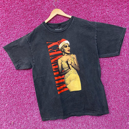Whitney Houston One Wish For Christmas T-Shirt Large
