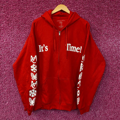 Mariah Carey "Christmastime" Zip-Up Graphic Hoodie XL