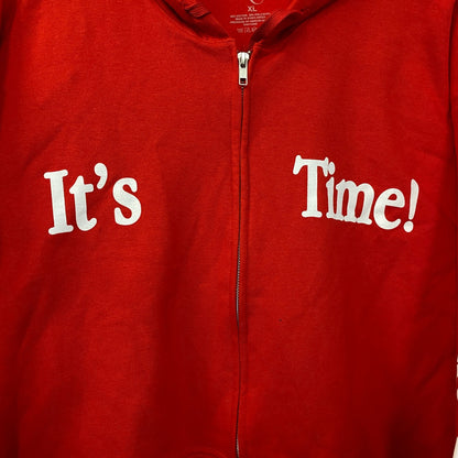 Mariah Carey "Christmastime" Zip-Up Graphic Hoodie XL