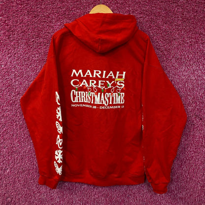 Mariah Carey "Christmastime" Zip-Up Graphic Hoodie XL