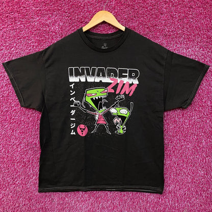 Invader Zim Duo Maniacal Laugh Graphic T-Shirt Large