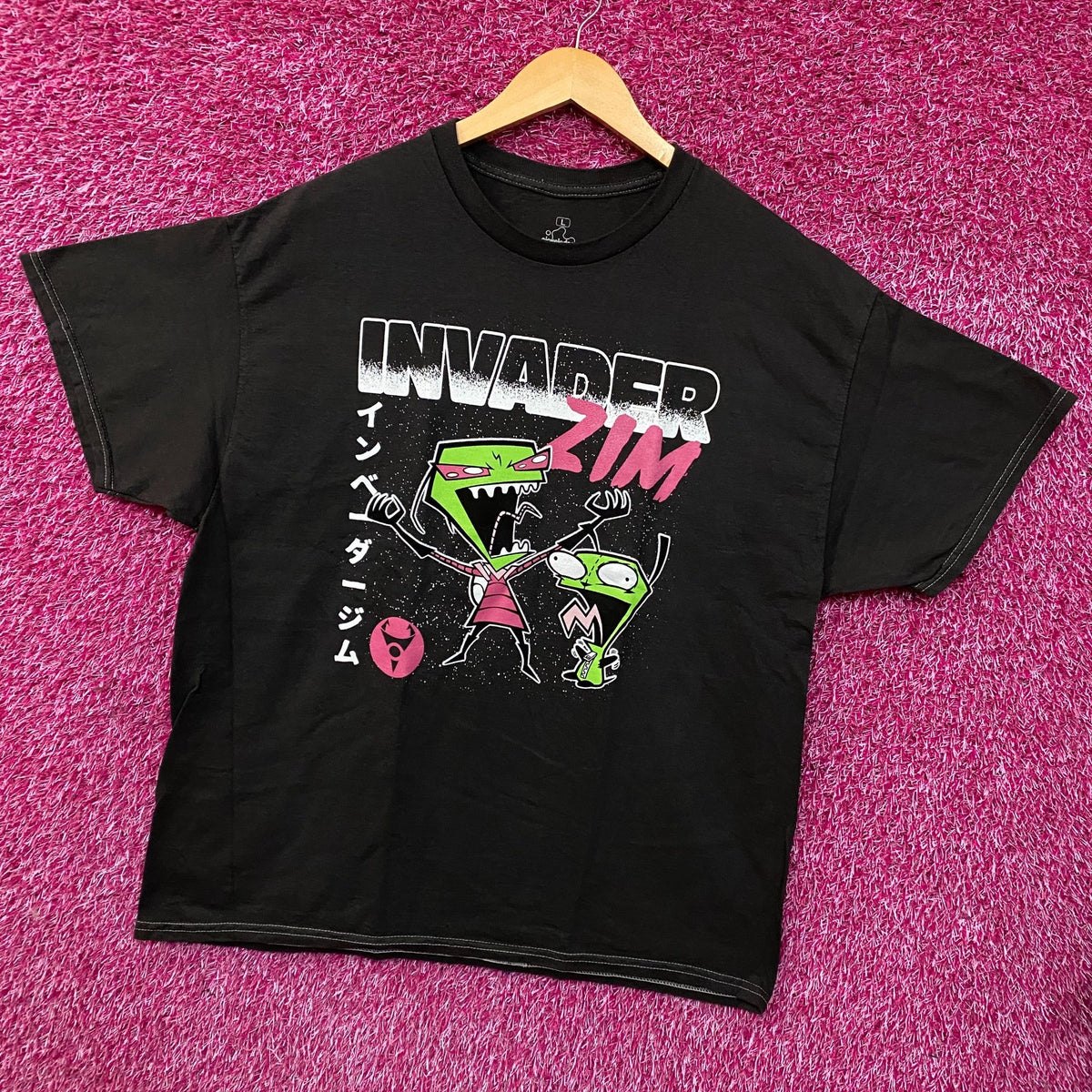 Invader Zim Duo Maniacal Laugh Graphic T-Shirt Large
