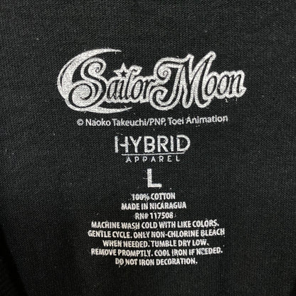 Sailor Moon Sailor Scouts Anime Series Black T-Shirt Large