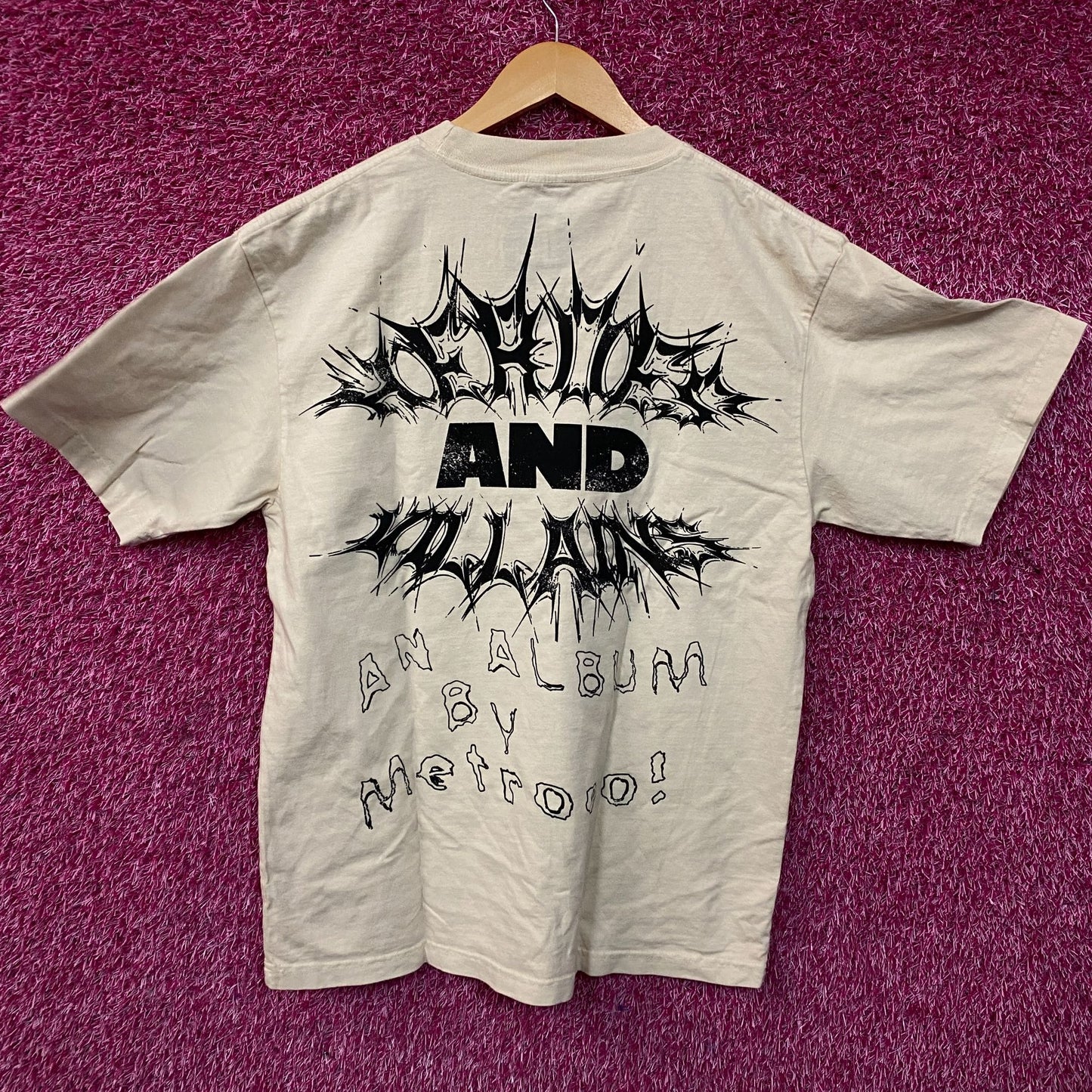 Metro Boomin Heroes & Villains Who Will You Be T-Shirt Medium