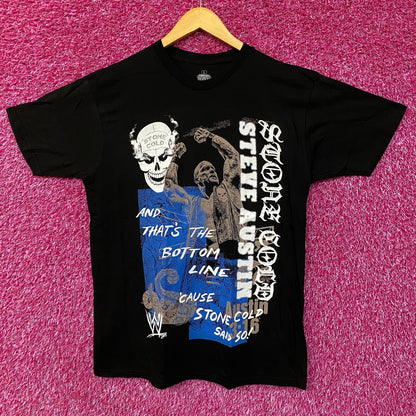 WWE Stone Cold Steve Austin And That's The Bottom Line T-Shirt Large