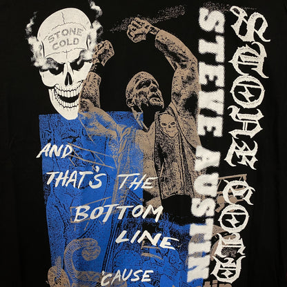 WWE Stone Cold Steve Austin And That's The Bottom Line T-Shirt Large