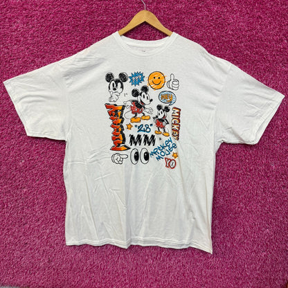 Mickey Mouse 90's style Graffitti T-shirt size 2XL
