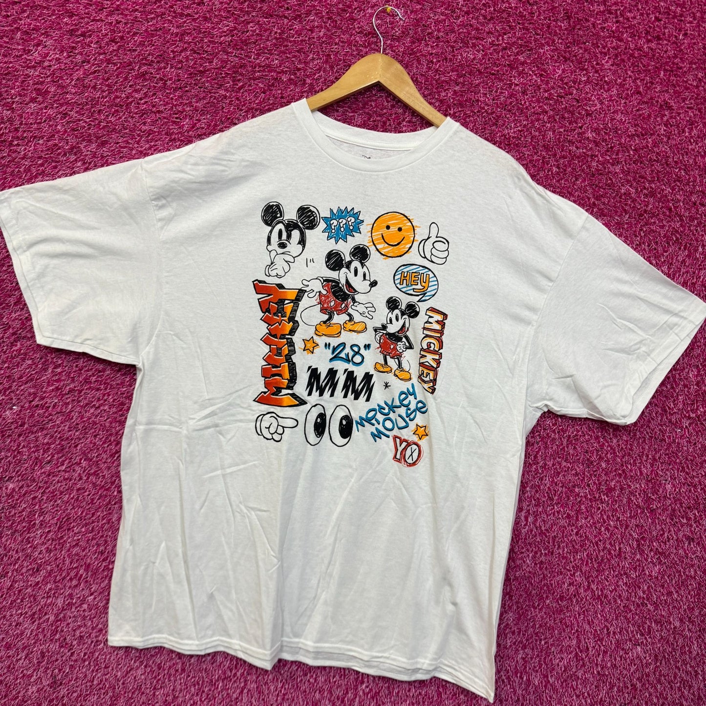 Mickey Mouse 90's style Graffitti T-shirt size 2XL