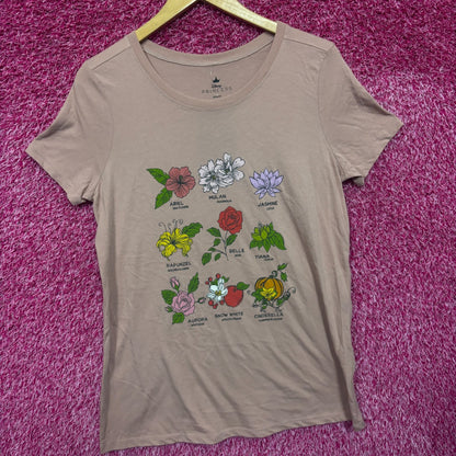 Disney Princess Flower women’s plus size T-shirt 00