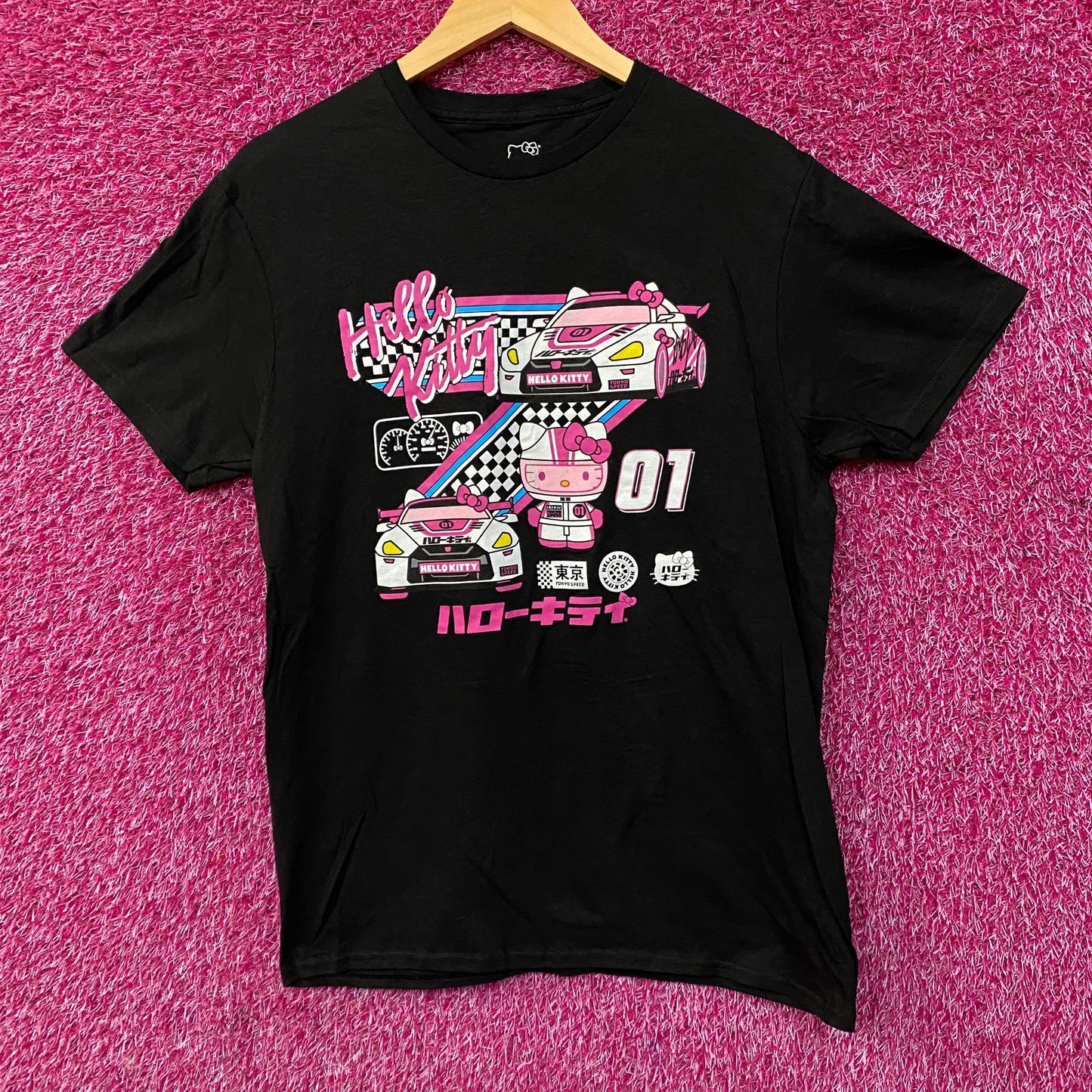 Sanrio Hello Kitty Racing Tokyo Speed Cute Graphic T-Shirt Medium