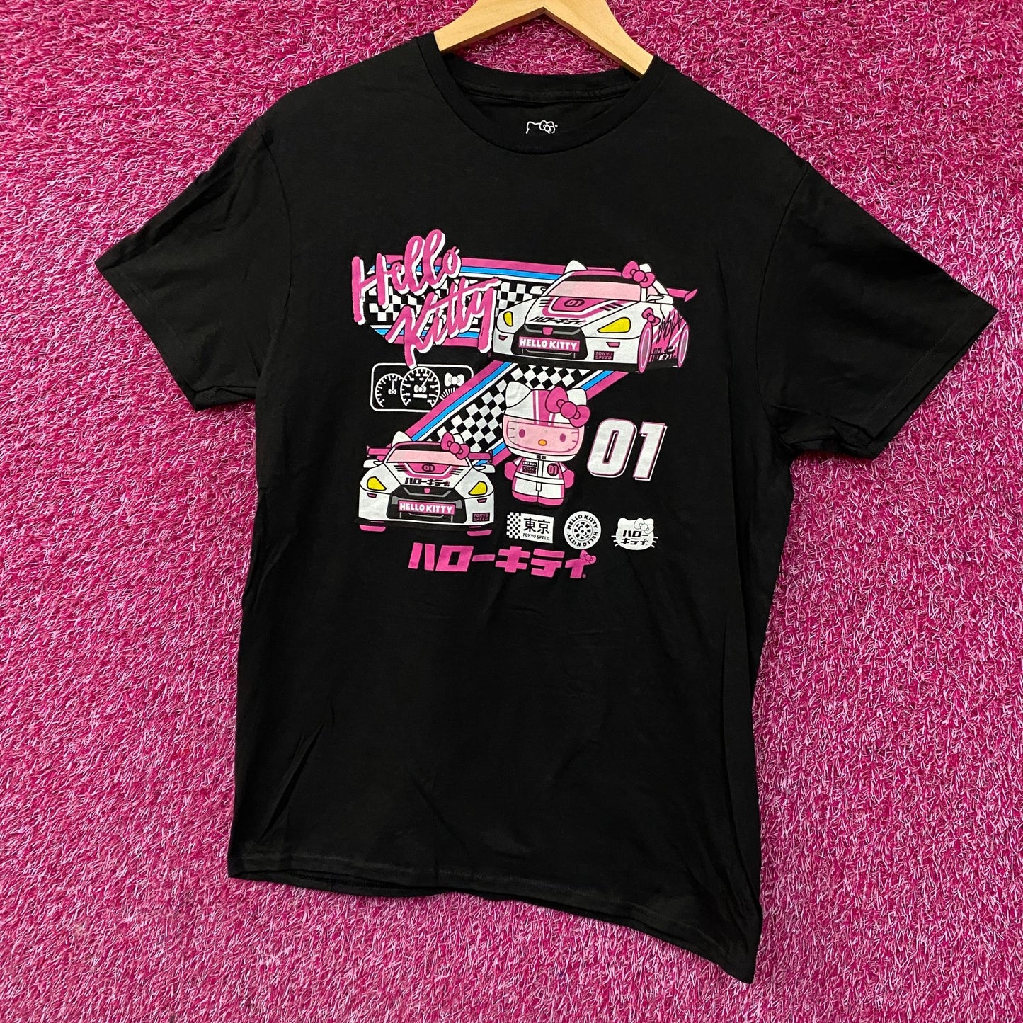 Sanrio Hello Kitty Racing Tokyo Speed Cute Graphic T-Shirt Medium