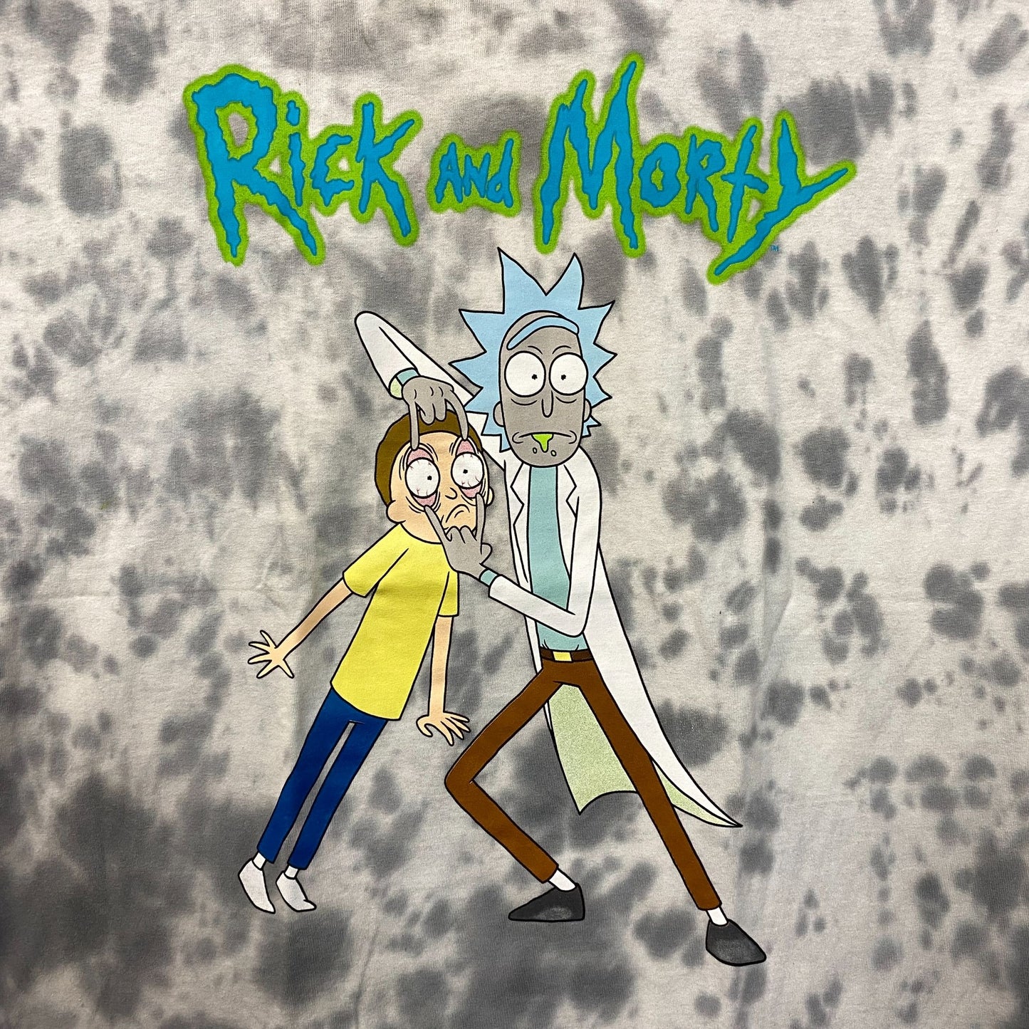 Adult Swim Rick & Morty Animated Show Tie Dye T-Shirt Large