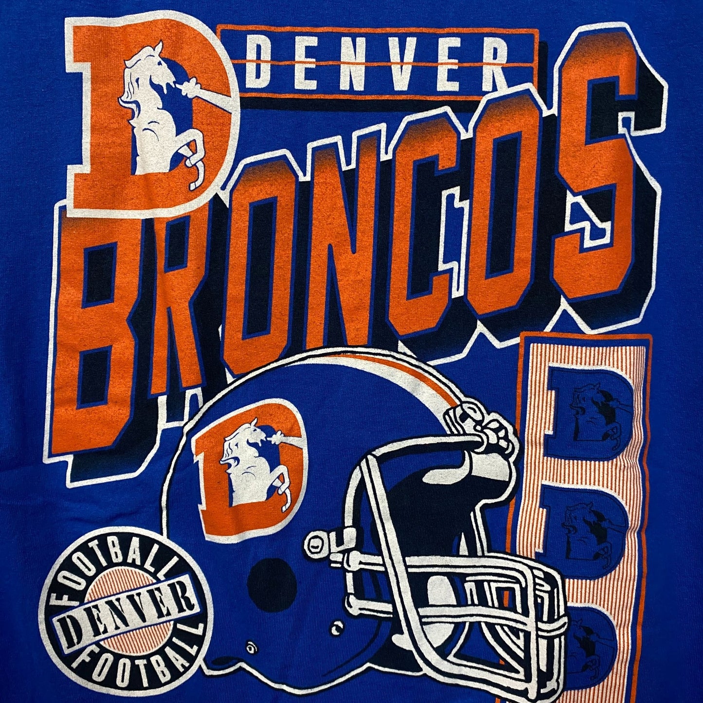 Junk Food Clothing Denver Broncos Checkdown Flea Market T-shirt Small