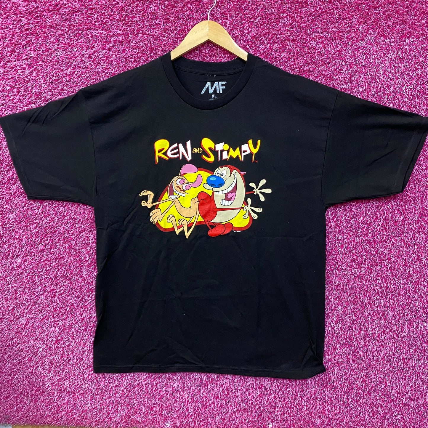 Ren and Stimpy Butt Buddy Animated Series Nickelodeon Tee XL