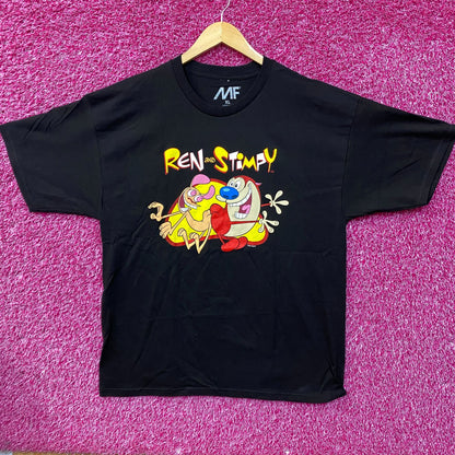 Ren and Stimpy Butt Buddy Animated Series Nickelodeon Tee XL