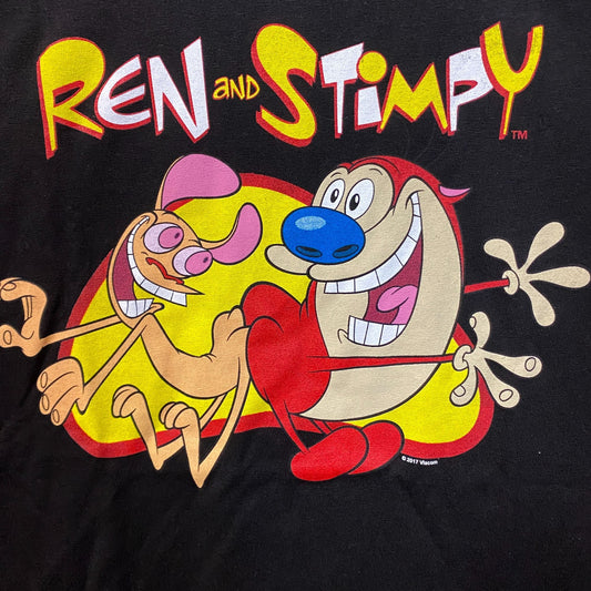 Ren and Stimpy Butt Buddy Animated Series Nickelodeon Tee XL