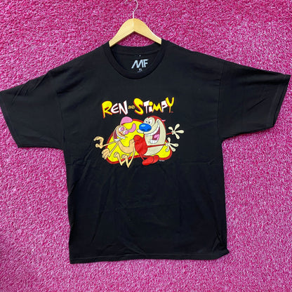 Ren and Stimpy Butt Buddy Animated Series Nickelodeon Tee XL