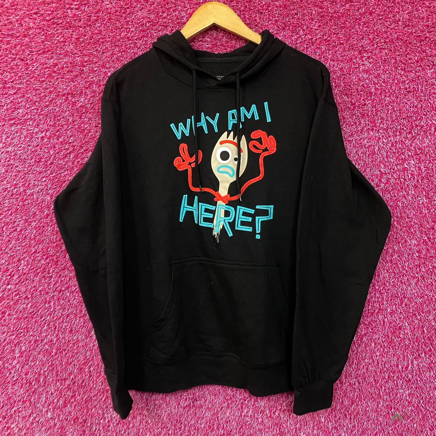 Forky Why Am I Here? Toy Story 4 Disney Pixar Hoodie Medium