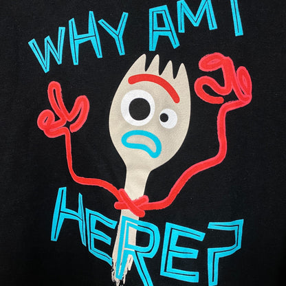 Forky Why Am I Here? Toy Story 4 Disney Pixar Hoodie Medium