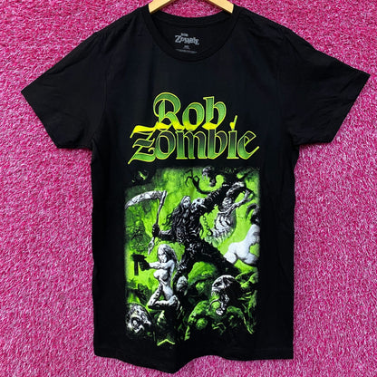 Rob Zombie Death War Graphic Design T-Shirt Medium