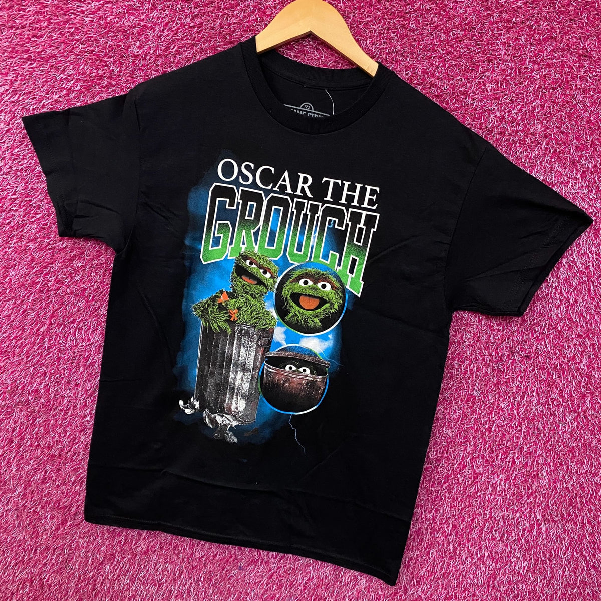Sesame Street Oscar The Grouch Retro Graphic T-Shirt Medium