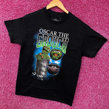 Sesame Street Oscar The Grouch Retro Graphic T-Shirt Medium