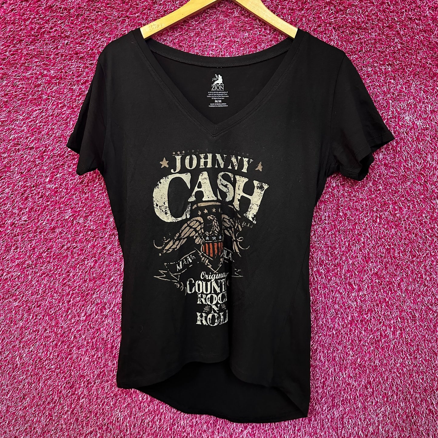 Johnny black Womens Country Rock n Roll top Medium