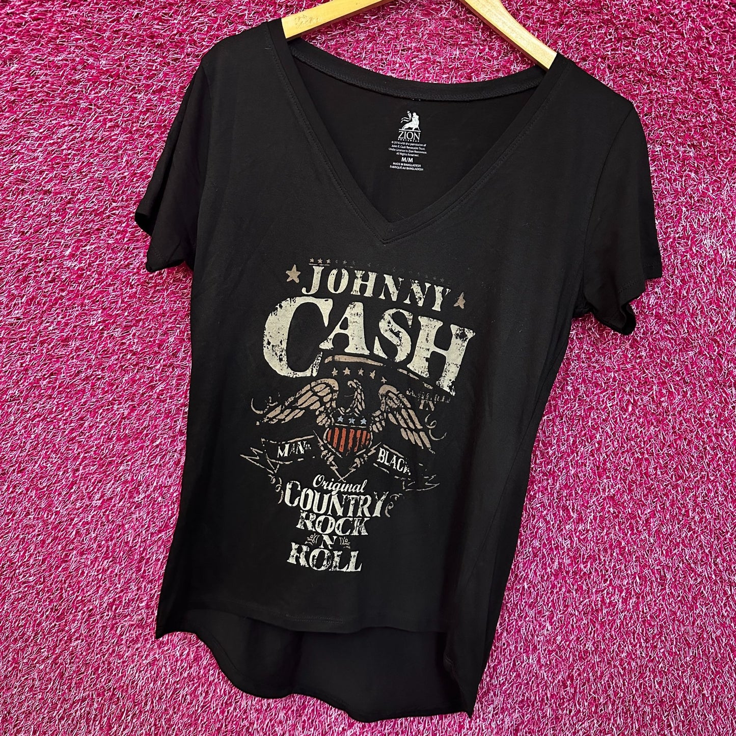 Johnny black Womens Country Rock n Roll top Medium