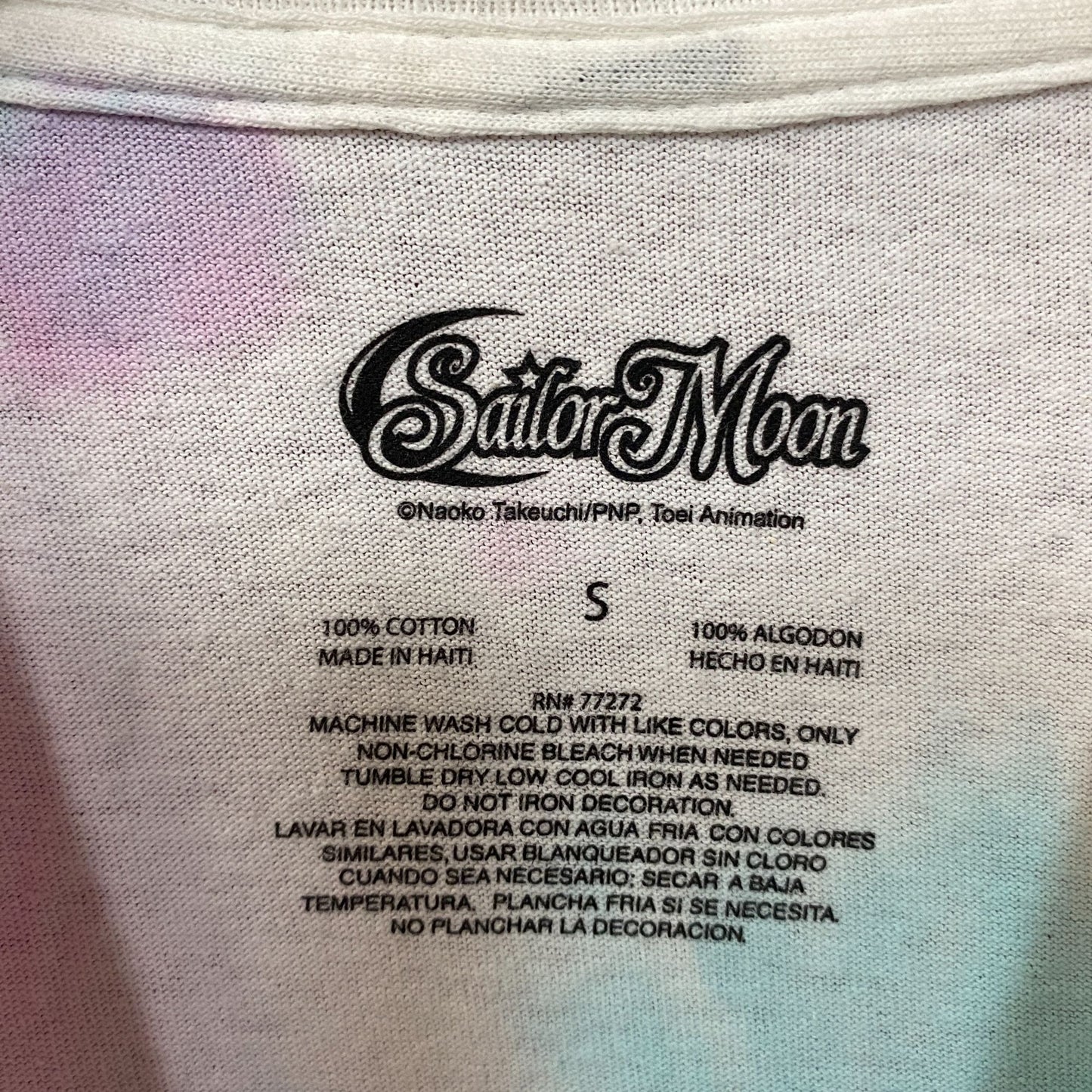 Sailor Moon Sailor Scouts Anime Series T-Shirt Tie Dye Small