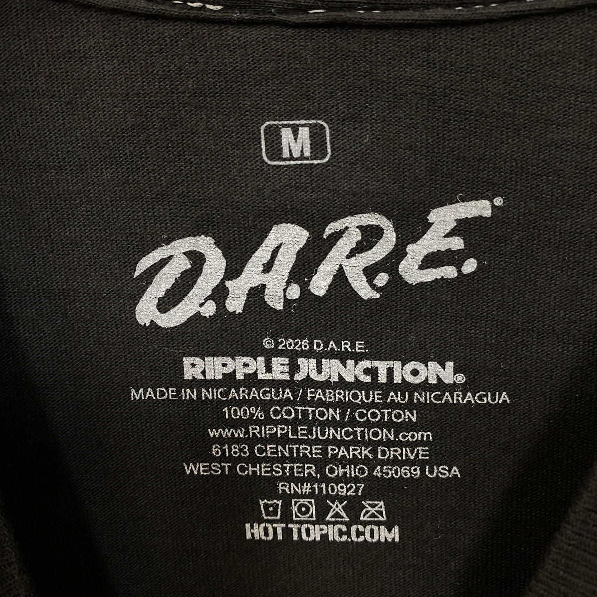 D.A.R.E. Lion Motorcycle Graphic T-Shirt Medium