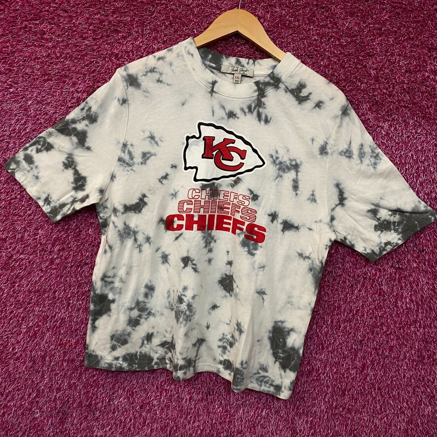 Junk Food Kansas City Chiefs Tie-Dye Graphic T-Shirt 2XL