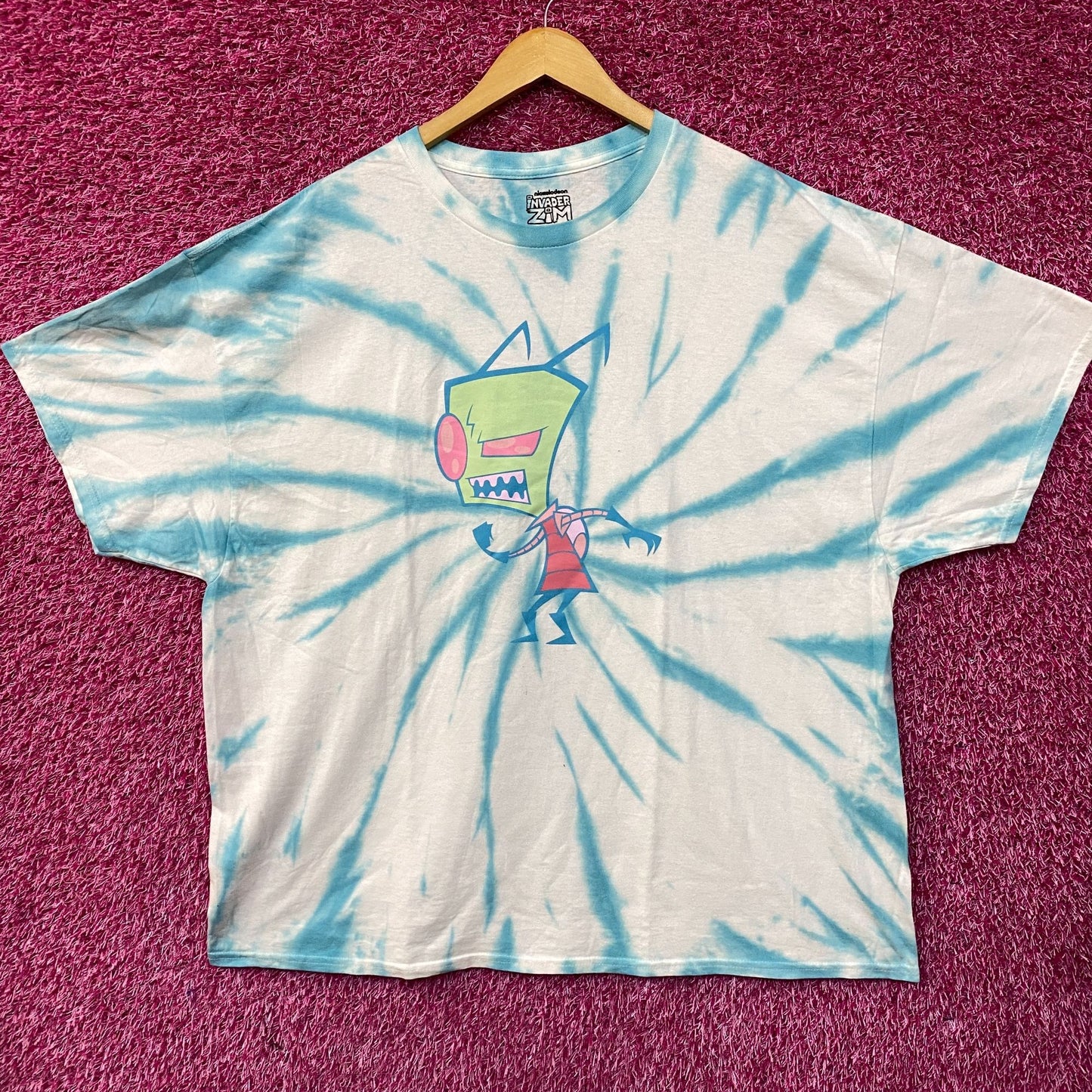 Nickelodeon Invader Zim Tie-Dye Cartoon T-Shirt 2XL