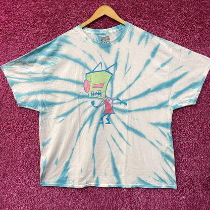 Nickelodeon Invader Zim Tie-Dye Cartoon T-Shirt 2XL