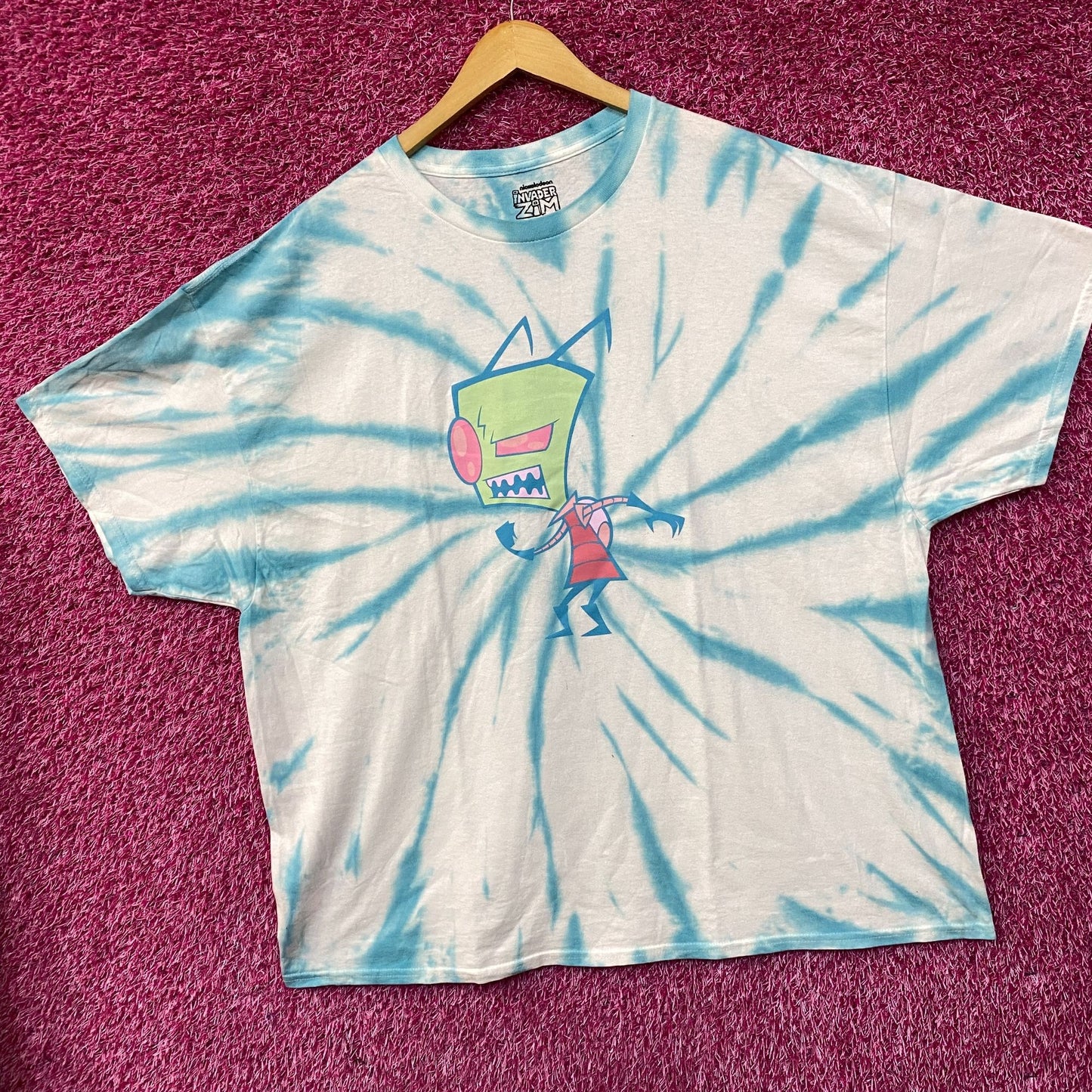 Nickelodeon Invader Zim Tie-Dye Cartoon T-Shirt 2XL