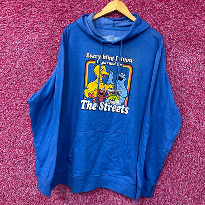 Everything I Know I Learned on the Streets Sesame Street Blue 2XL