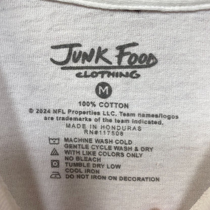NFL Junk Food Buffalo Bills White Shirt Helmet Logo Medium