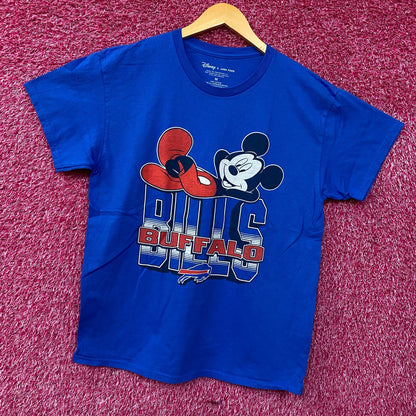 Junk Food X Mickey Mouse NFL Buffalo Bills Blue T-Shirt Medium