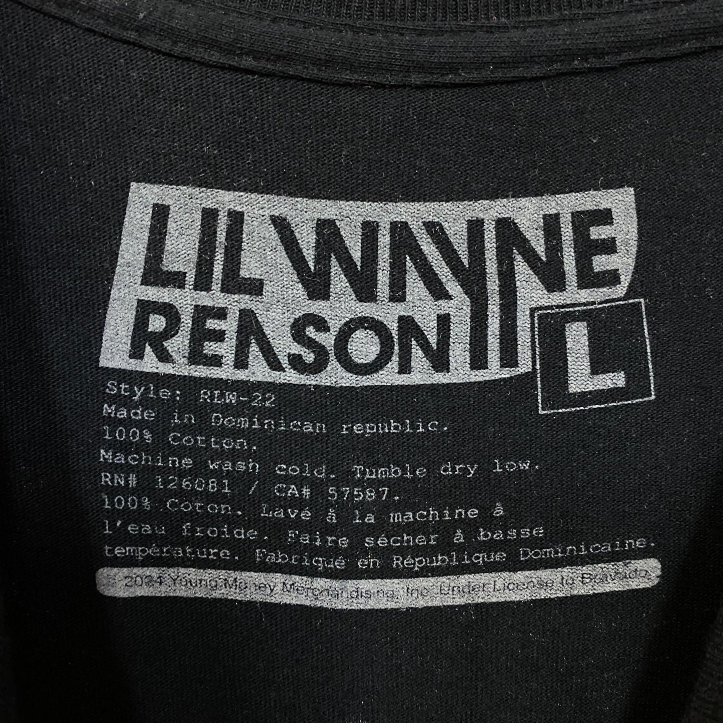 Lil Wayne Weezy F Baby Young Money Rap Tee Large