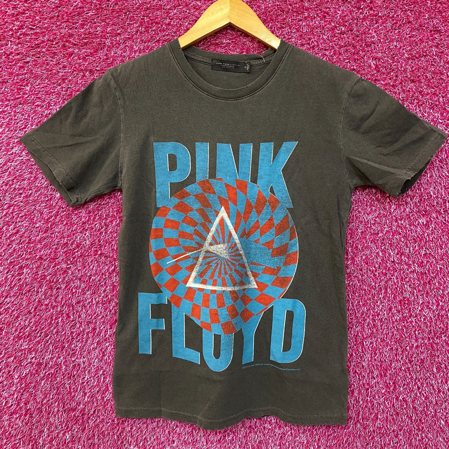 Junk Food Pink Floyd Circle Pattern Vintage T-Shirt Small