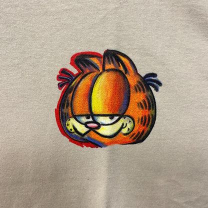 Garfield I'm Not Messy Im Creative Cartoon Beige T-Shirt Medium