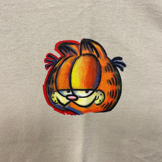 Garfield I'm Not Messy Im Creative Cartoon Beige T-Shirt Medium