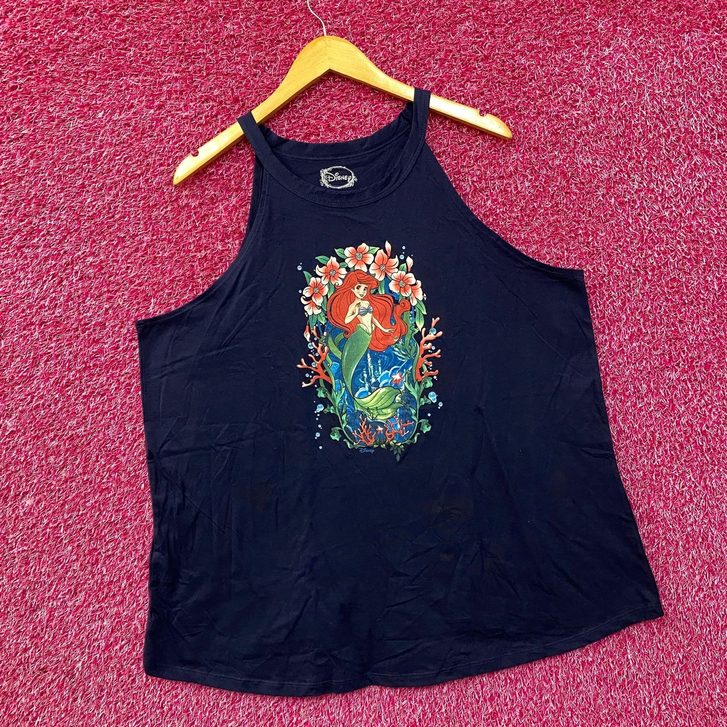 Disney My Little Mermaid Ariel Graphic Design Tank Top Size 2