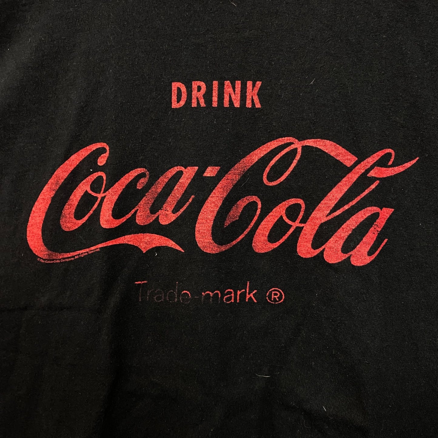 Drink Coca-Cola Slogan Oversized Beverage Promo Crop Top L