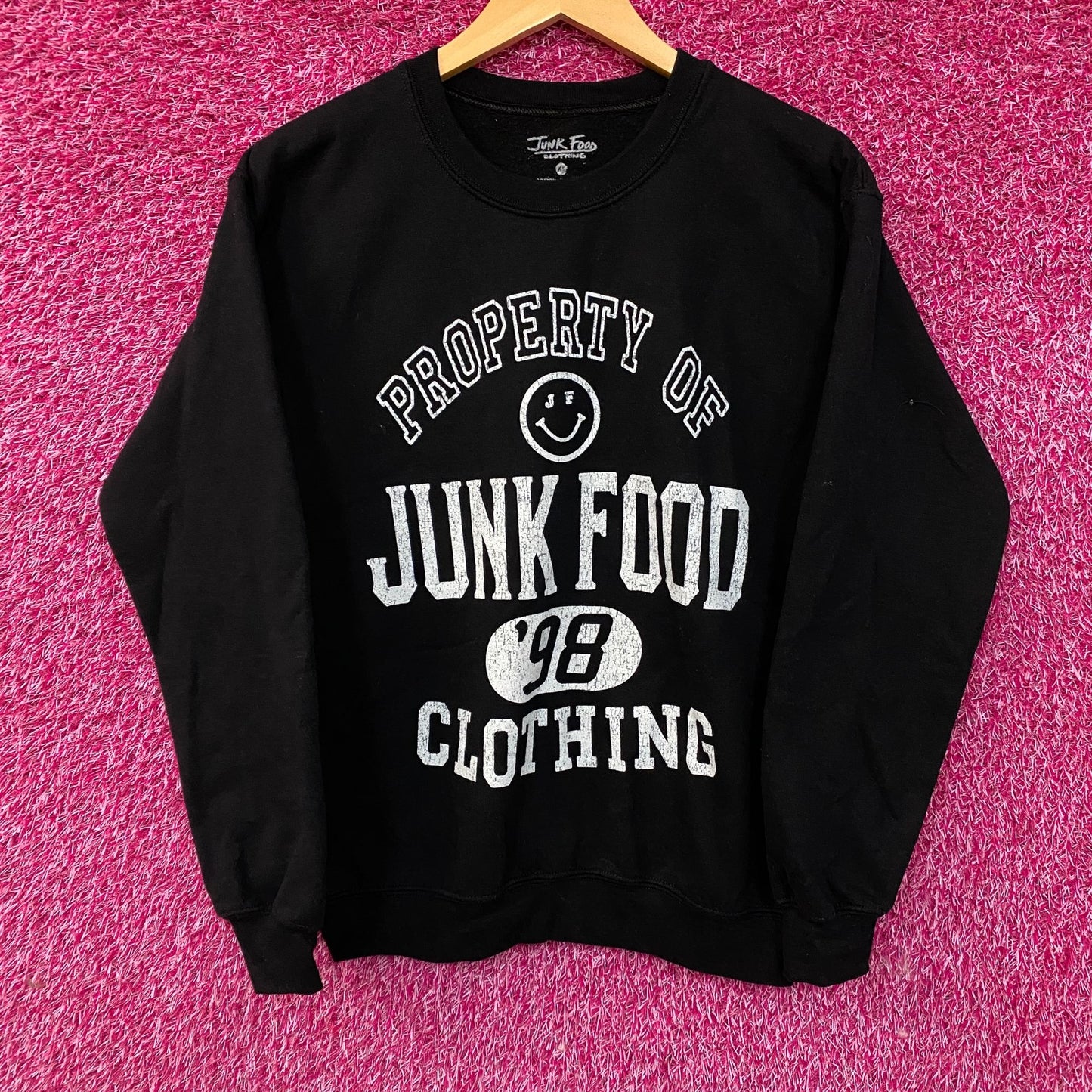 Property Of Junk Food Clothing '98 Flea Market Crew Sweatshirt XS