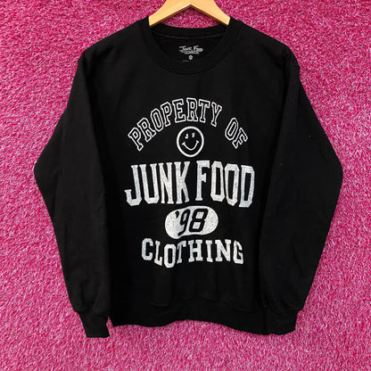 Property Of Junk Food Clothing '98 Flea Market Crew Sweatshirt XS