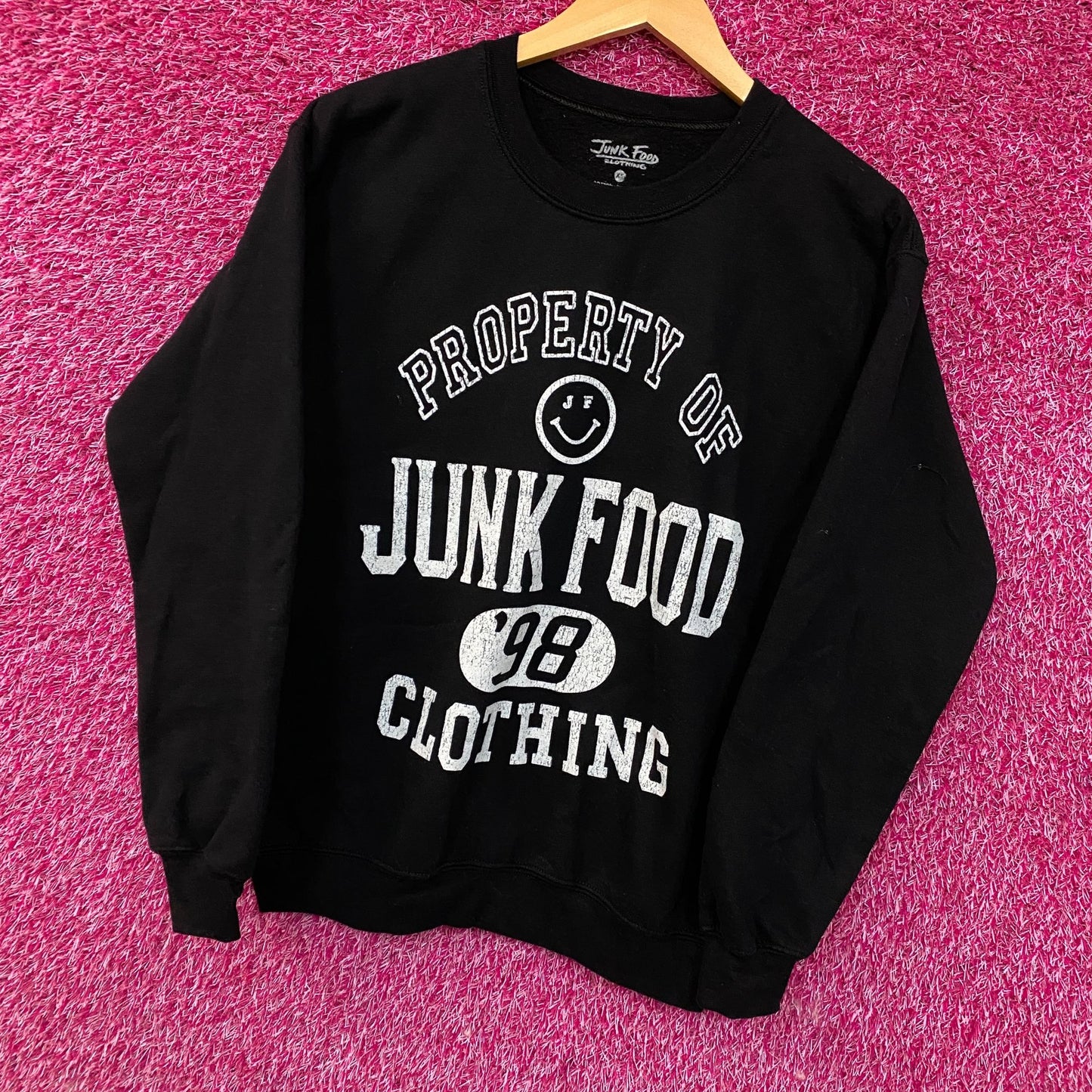 Property Of Junk Food Clothing '98 Flea Market Crew Sweatshirt XS