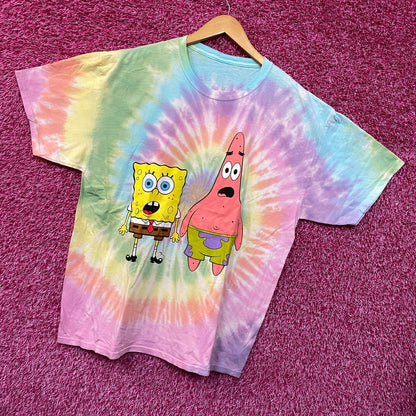 Nickelodeon SpongeBob Friends Forever Tie dye Tshirt size 1X
