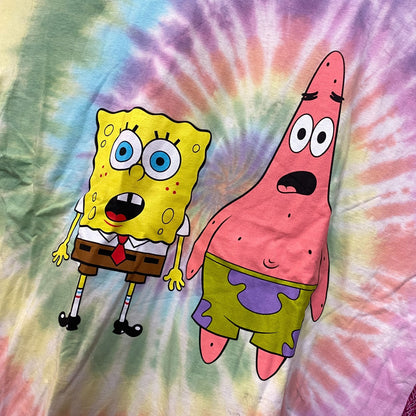Nickelodeon SpongeBob Friends Forever Tie dye Tshirt size 1X