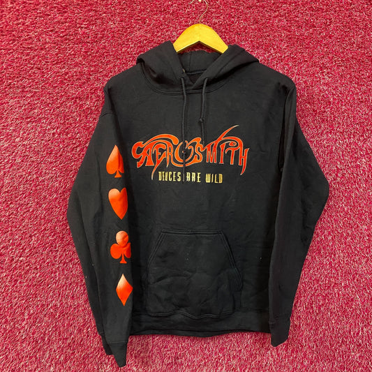 Aerosmith Ace of Spades / Deuces Are Wild Rock Hoodie Small